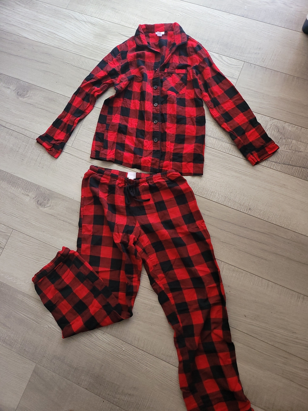 Wondershop Red and Black Buffalo Plaid Pajama Set